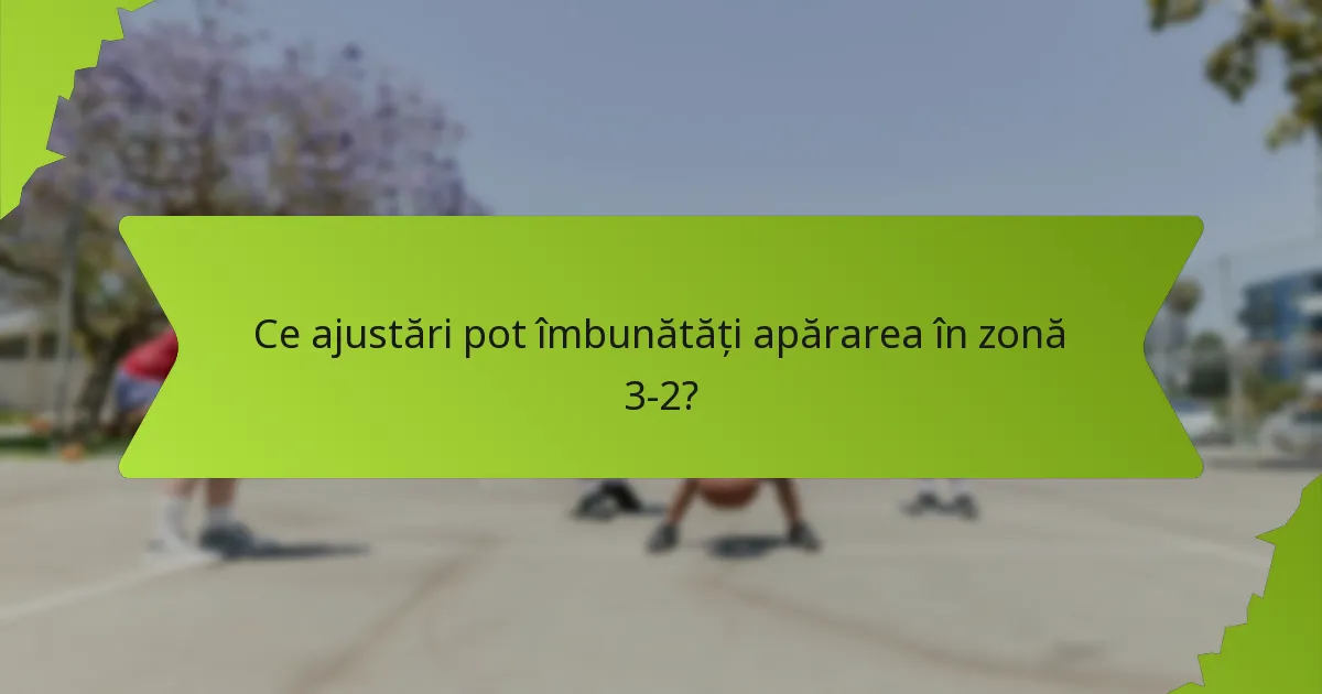 Care sunt slăbiciunile comune ale apărării în zonă 3-2?